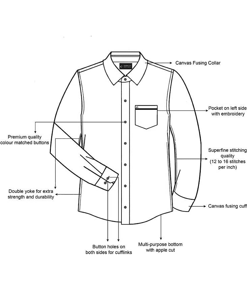 Comey Cotton Blend Regular Fit Full Sleeves Men's Formal Shirt - Brown ( Pack of 1 )