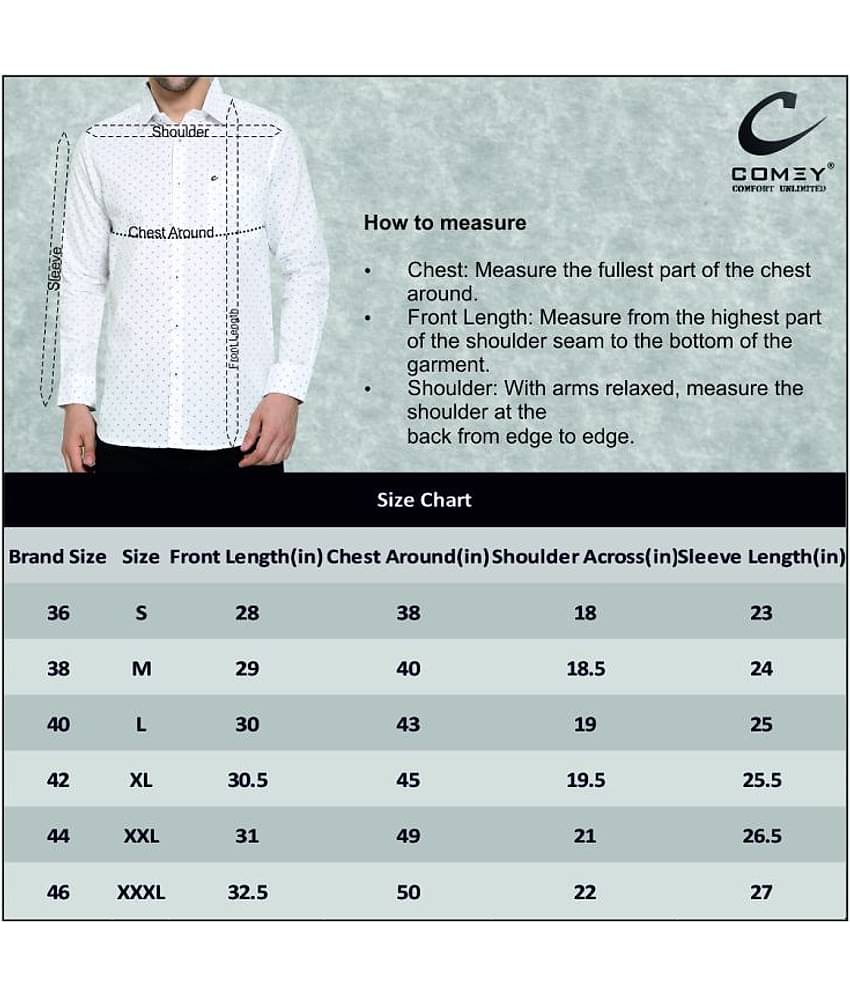 Comey Cotton Blend Regular Fit Full Sleeves Men's Formal Shirt - Brown ( Pack of 1 )