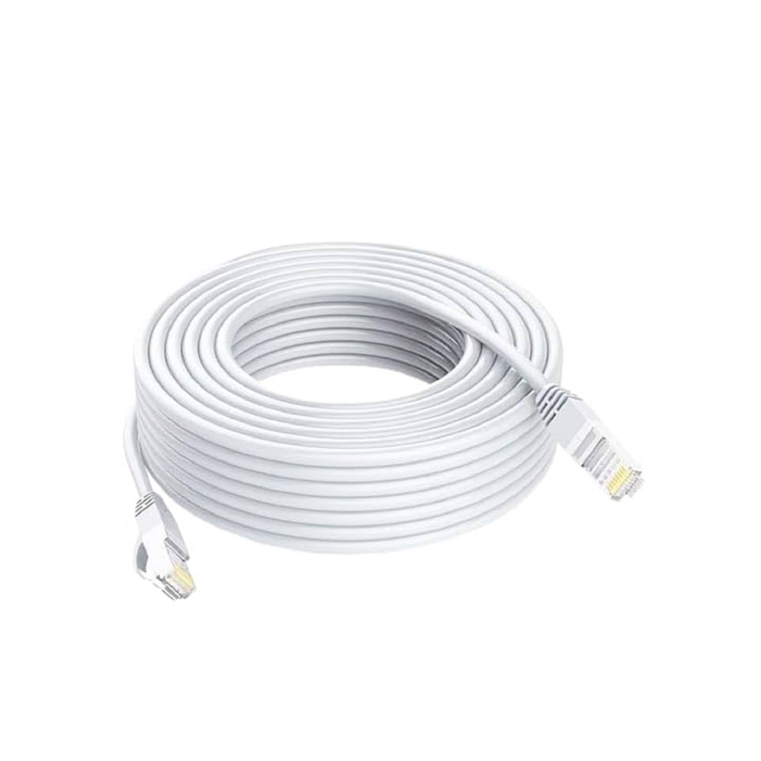     			EKRAJ 1.5m LAN(Ethernet) Cable Cat6 RJ45  upto 10 Gigabit Speed - White