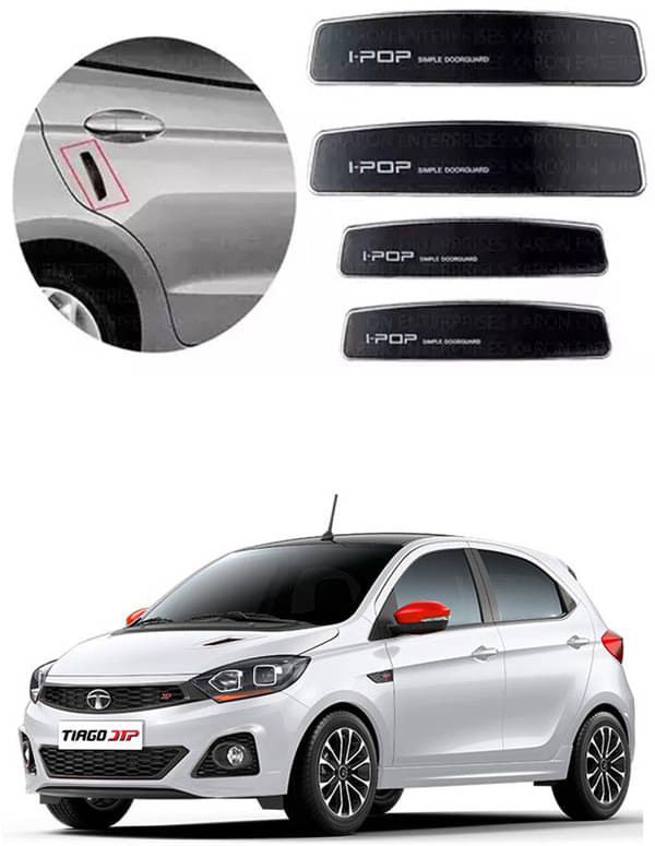 Etradezone Car Door Guard (Pack Of 4, Black) For Tata Tiago JTP     			Etradezone Car Door Guard (Pack Of 4, Black) For Tata Tiago JTP