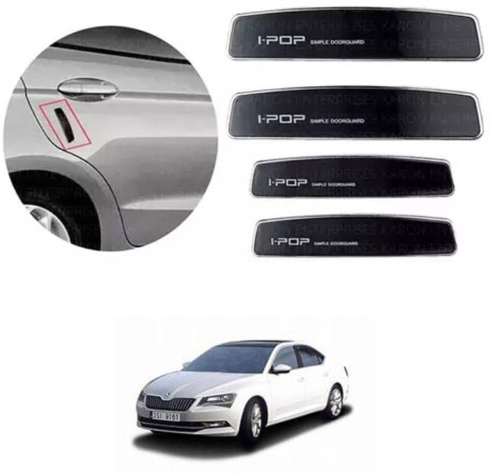 Etradezone Car Door Guard (Pack Of 4, Black) For Skoda Superb Etradezone Car Door Guard (Pack Of 4, Black) For Skoda Superb