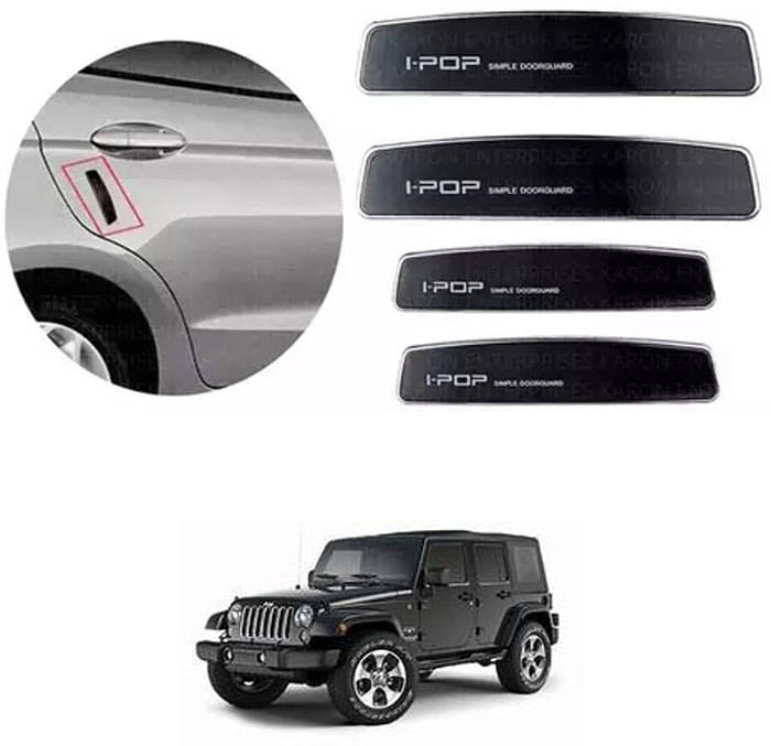 Etradezone Car Door Guard (Pack Of 4, Black) For Jeep Wrangler     			Etradezone Car Door Guard (Pack Of 4, Black) For Jeep Wrangler