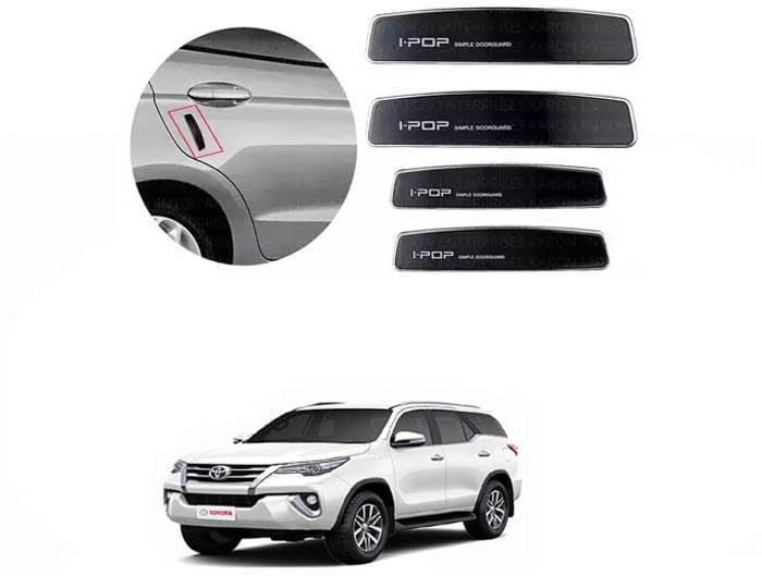     			Etradezone Car Door Guard (Pack Of 4, Black) For Toyota Fortuner