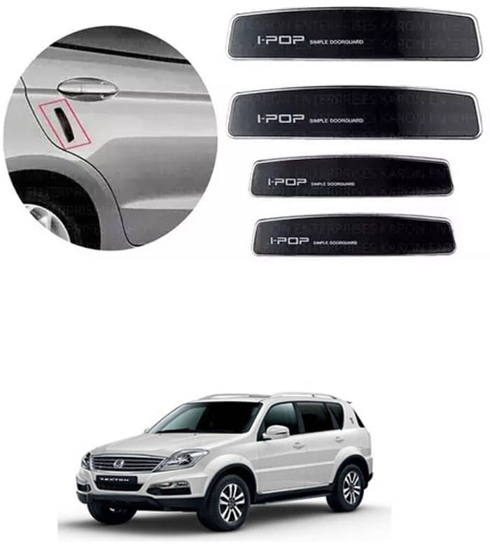 Etradezone Car Door Guard (Pack Of 4, Black) For Mahindra Rexton     			Etradezone Car Door Guard (Pack Of 4, Black) For Mahindra Rexton