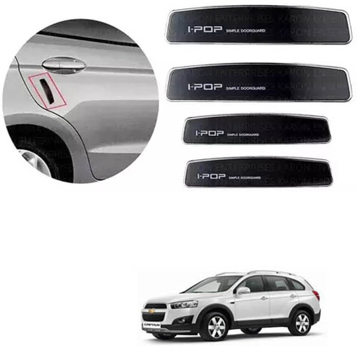     			Etradezone Car Door Guard (Pack Of 4, Black) For Chevrolet Captiva