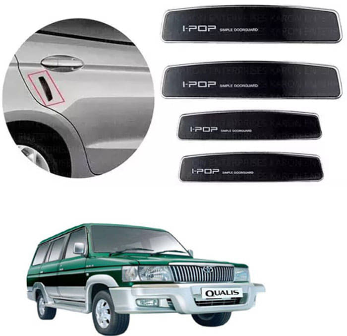 Etradezone Car Door Guard (Pack Of 4, Black) For Toyota Qualis Etradezone Car Door Guard (Pack Of 4, Black) For Toyota Qualis