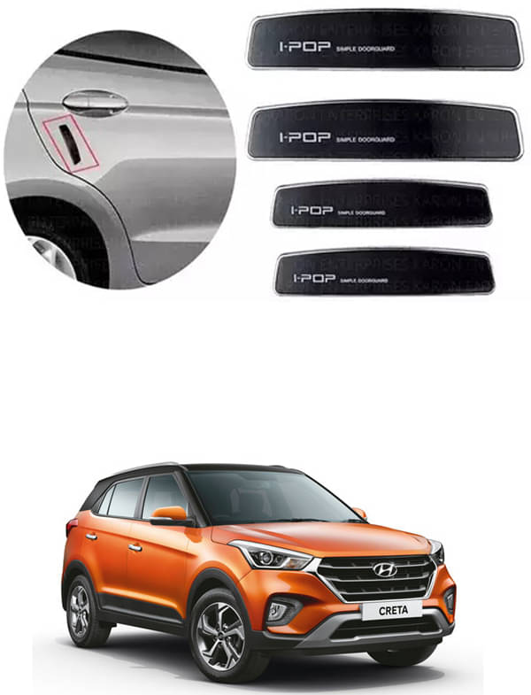 Etradezone Car Door Guard (Pack Of 4, Black) For Hyundai Creta 2020 Etradezone Car Door Guard (Pack Of 4, Black) For Hyundai Creta 2020