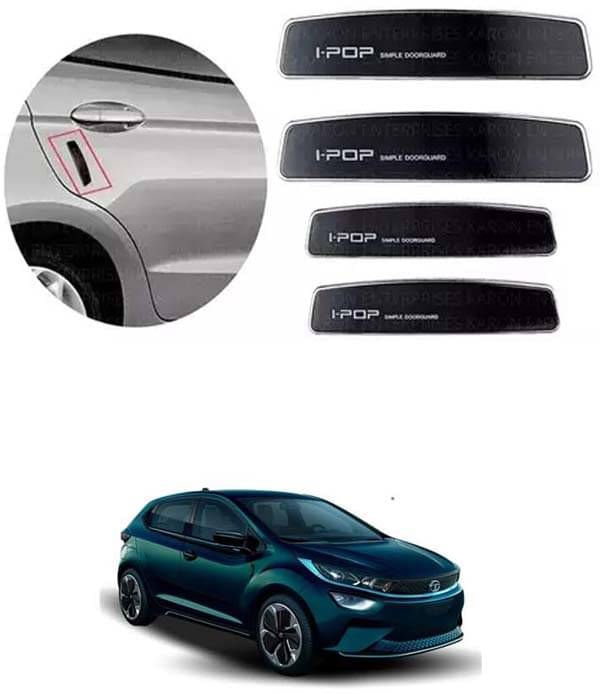     			Etradezone Car Door Guard (Pack Of 4, Black) For Tata Altroz EV