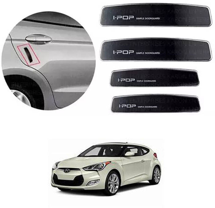 Etradezone Car Door Guard (Pack Of 4, Black) For Hyundai Veloster Etradezone Car Door Guard (Pack Of 4, Black) For Hyundai Veloster