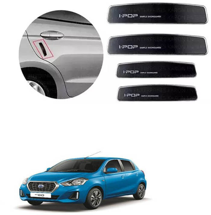Etradezone Car Door Guard (Pack Of 4, Black) For Datsun Go+ Etradezone Car Door Guard (Pack Of 4, Black) For Datsun Go+