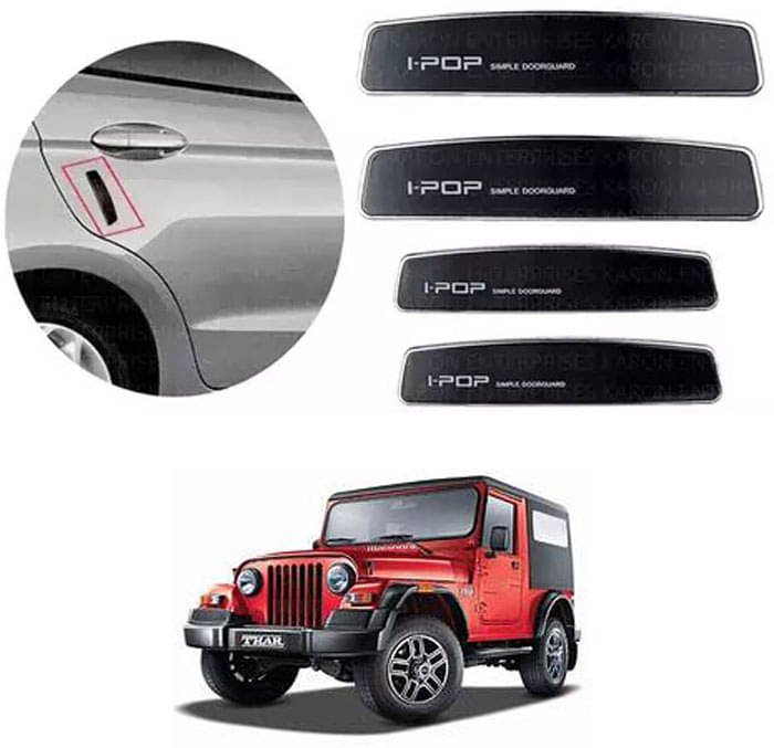     			Etradezone Car Door Guard (Pack Of 4, Black) For Mahindra Thar