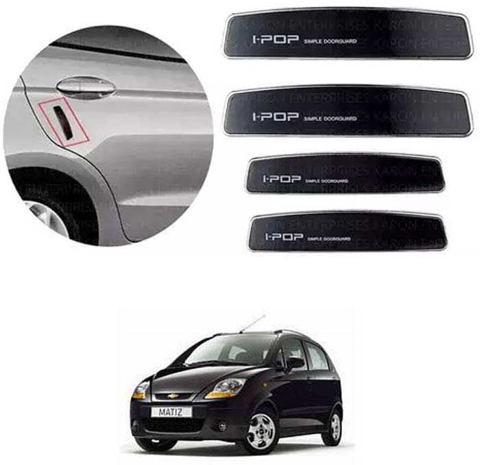 Etradezone Car Door Guard (Pack Of 4, Black) For Chevrolet Matiz     			Etradezone Car Door Guard (Pack Of 4, Black) For Chevrolet Matiz