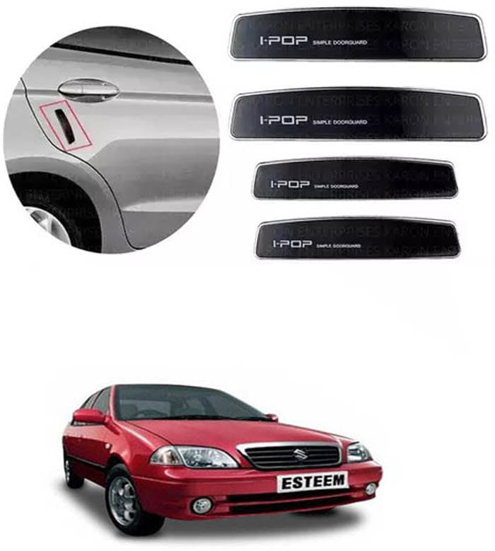Etradezone Car Door Guard (Pack Of 4, Black) For Maruti Suzuki Esteem     			Etradezone Car Door Guard (Pack Of 4, Black) For Maruti Suzuki Esteem