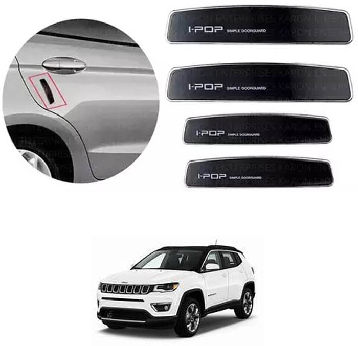 Etradezone Car Door Guard (Pack Of 4, Black) For Jeep Compass     			Etradezone Car Door Guard (Pack Of 4, Black) For Jeep Compass