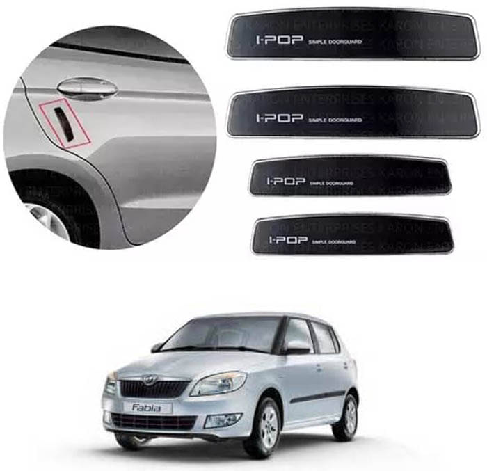 Etradezone Car Door Guard (Pack Of 4, Black) For Skoda Fabia Scout Etradezone Car Door Guard (Pack Of 4, Black) For Skoda Fabia Scout