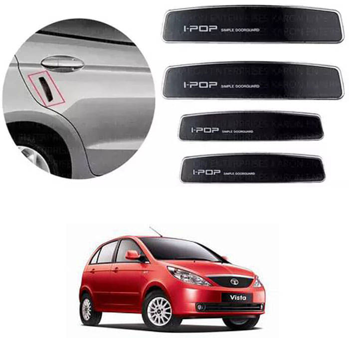 Etradezone Car Door Guard (Pack Of 4, Black) For Tata Vista Etradezone Car Door Guard (Pack Of 4, Black) For Tata Vista