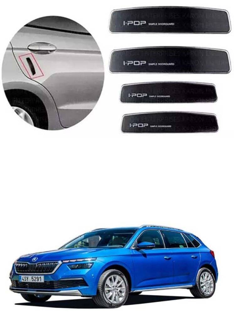 Etradezone Car Door Guard (Pack Of 4, Black) For Skoda Kamiq     			Etradezone Car Door Guard (Pack Of 4, Black) For Skoda Kamiq