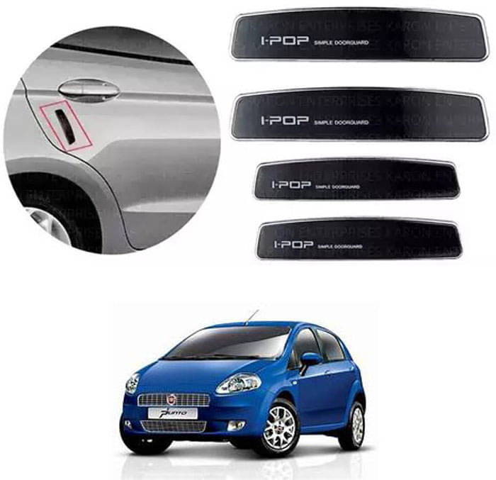 Etradezone Car Door Guard (Pack Of 4, Black) For Fiat Punto     			Etradezone Car Door Guard (Pack Of 4, Black) For Fiat Punto