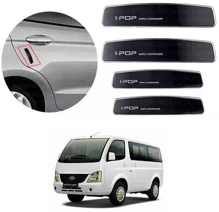 Etradezone Car Door Guard (Pack Of 4, Black) For Tata Venture     			Etradezone Car Door Guard (Pack Of 4, Black) For Tata Venture