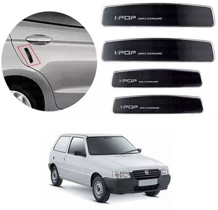 Etradezone Car Door Guard (Pack Of 4, Black) For Fiat Uno Etradezone Car Door Guard (Pack Of 4, Black) For Fiat Uno