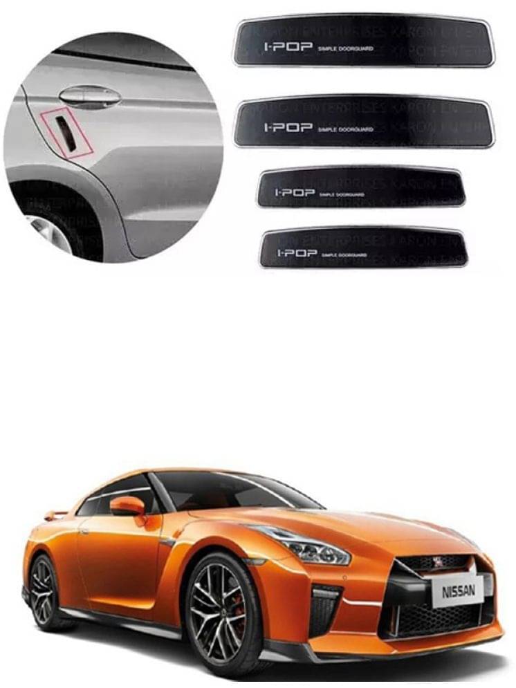 Etradezone Car Door Guard (Pack Of 4, Black) For Nissan GT-R     			Etradezone Car Door Guard (Pack Of 4, Black) For Nissan GT-R