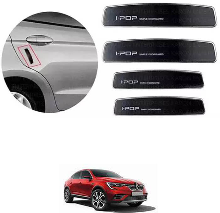 Etradezone Car Door Guard (Pack Of 4, Black) For Renault Arkana Etradezone Car Door Guard (Pack Of 4, Black) For Renault Arkana