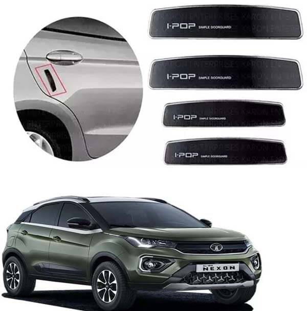     			Etradezone Car Door Guard (Pack Of 4, Black) For Tata Nexon