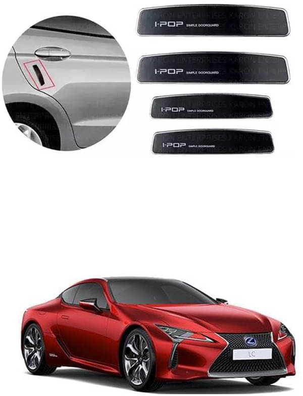 Etradezone Car Door Guard (Pack Of 4, Black) For Lexus LC500h     			Etradezone Car Door Guard (Pack Of 4, Black) For Lexus LC500h