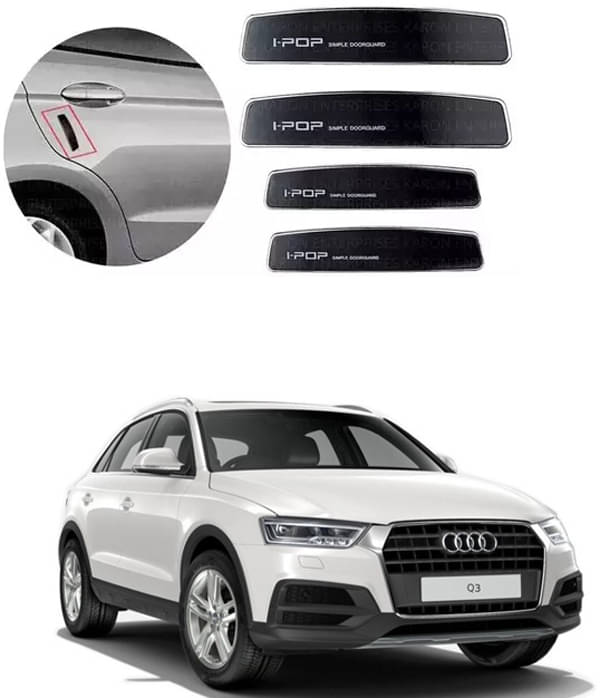 Etradezone Car Door Guard (Pack Of 4, Black) For Audi Q3 Facelift     			Etradezone Car Door Guard (Pack Of 4, Black) For Audi Q3 Facelift