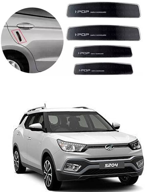 Etradezone Car Door Guard (Pack Of 4, Black) For Mahindra S204     			Etradezone Car Door Guard (Pack Of 4, Black) For Mahindra S204