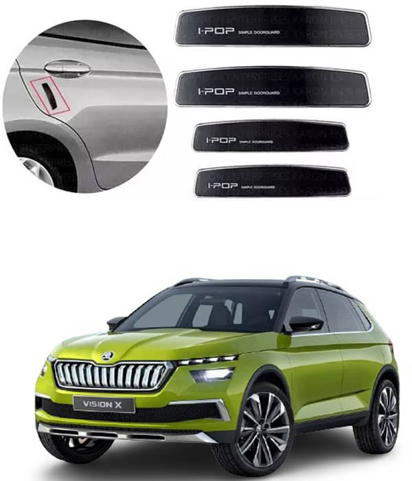 Etradezone Car Door Guard (Pack Of 4, Black) For Skoda Vision X SUV Concept     			Etradezone Car Door Guard (Pack Of 4, Black) For Skoda Vision X SUV Concept