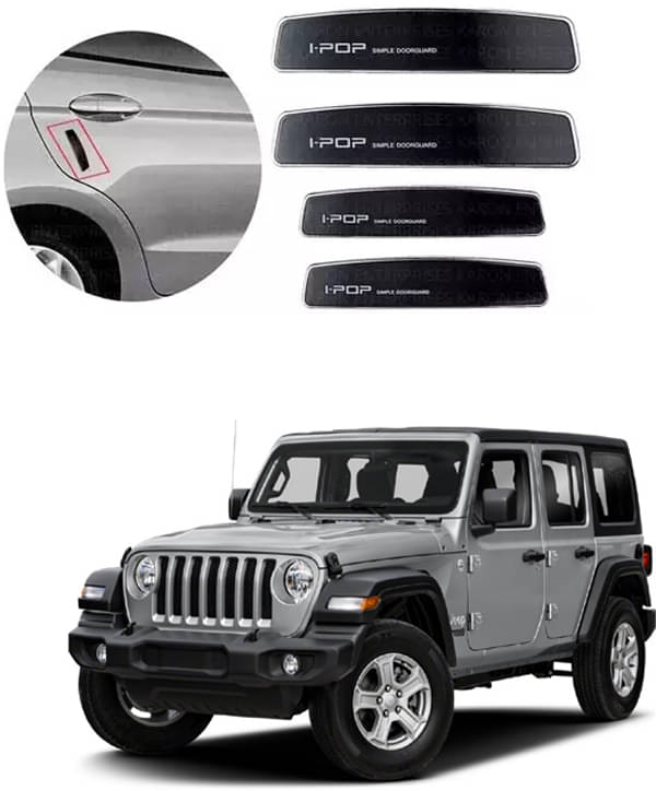     			Etradezone Car Door Guard (Pack Of 4, Black) For Mahindra Thar Facelift