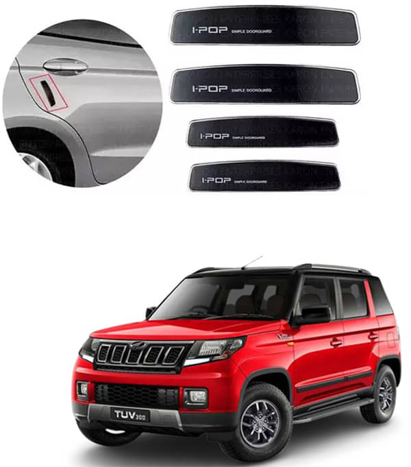     			Etradezone Car Door Guard (Pack Of 4, Black) For Mahindra TUV300 Facelift
