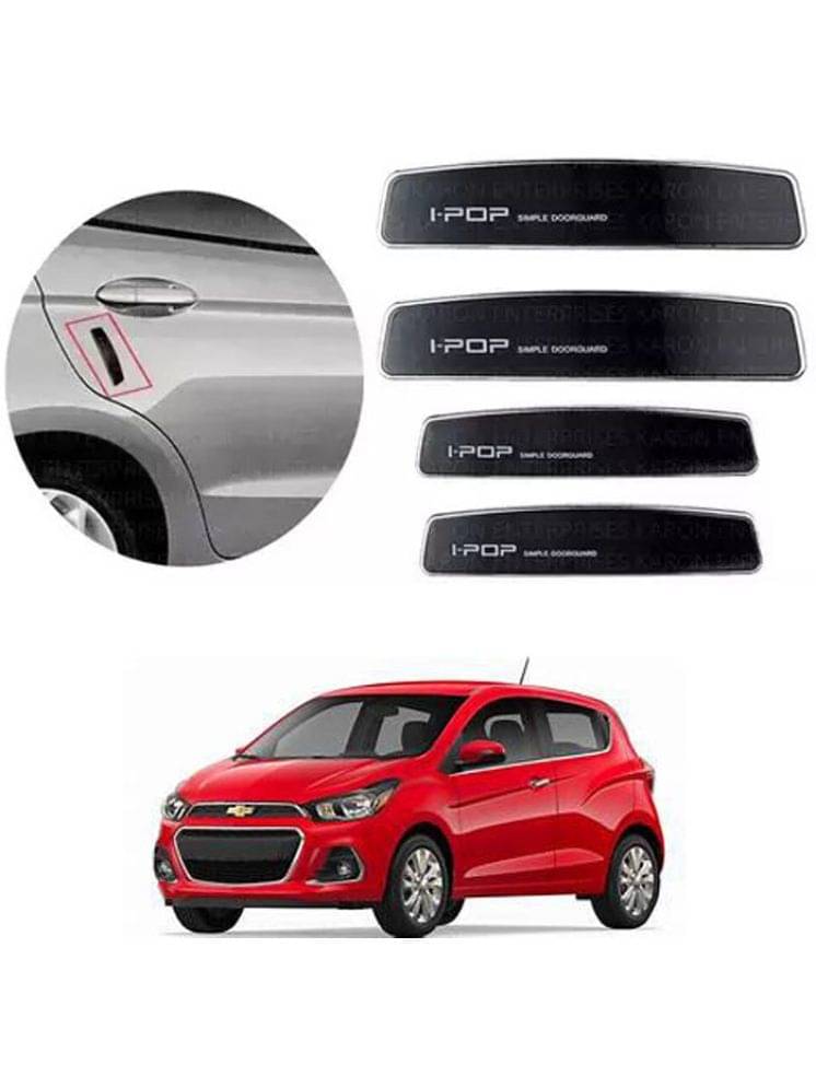     			Etradezone Car Door Guard (Pack Of 4, Black) For Chevrolet Spark