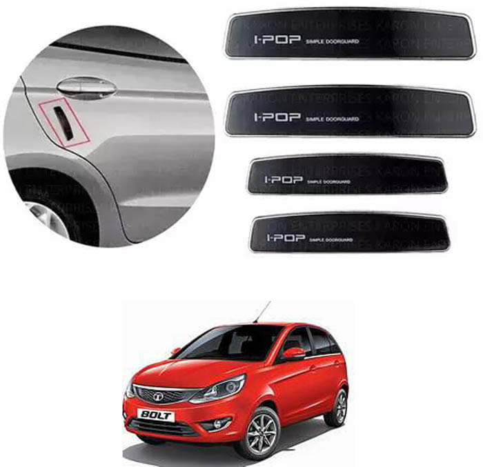     			Etradezone Car Door Guard (Pack Of 4, Black) For Tata Bolt