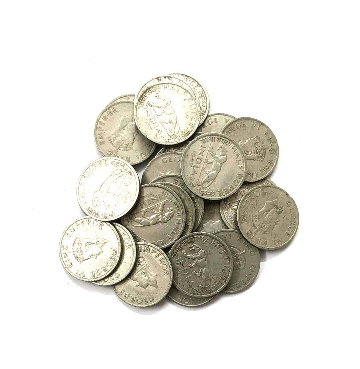 Half Rupees Mix Coin ( Pack of 10 ) Condition as per Image     			Half Rupees Mix Coin ( Pack of 10 ) Condition as per Image
