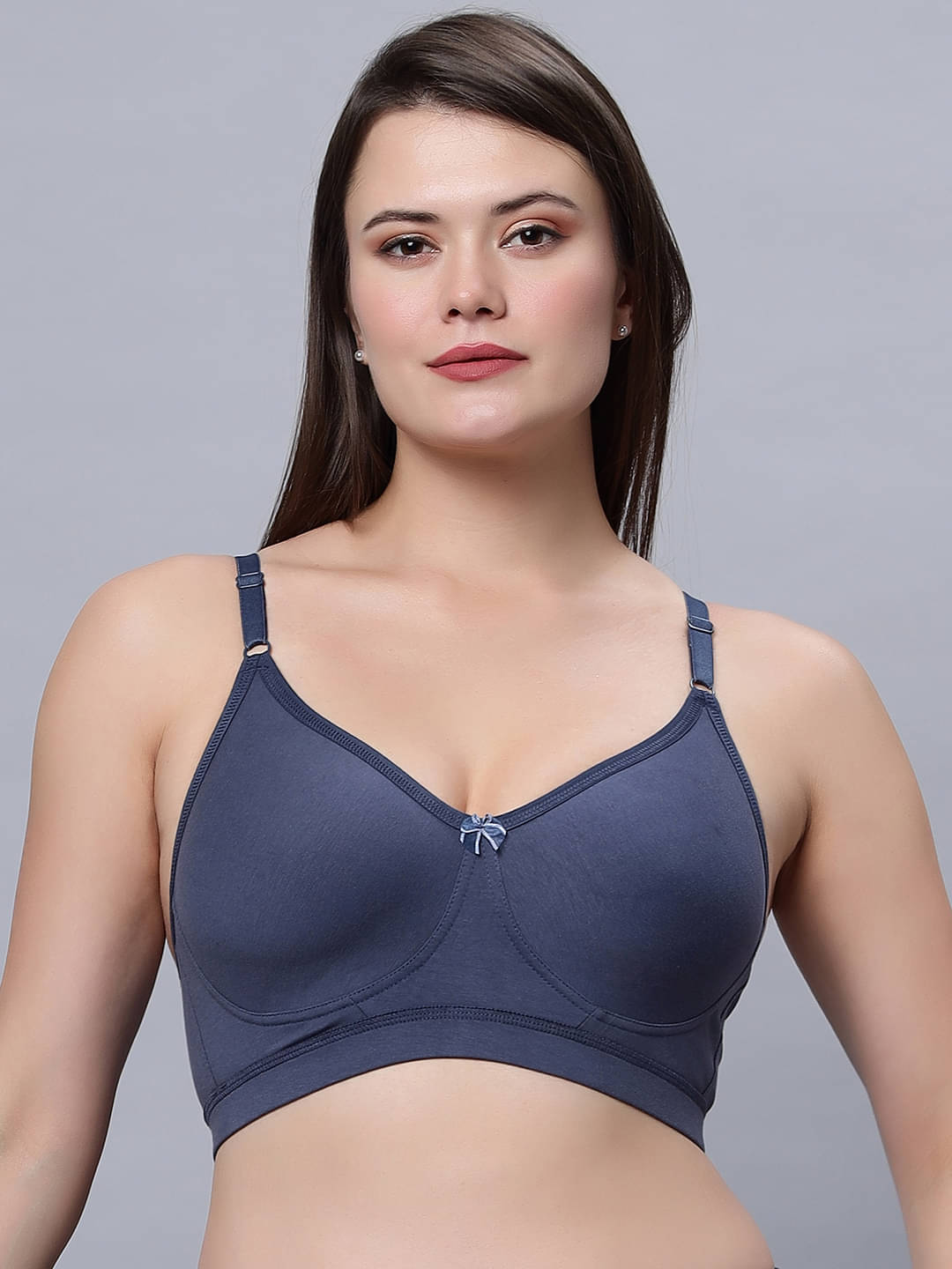 IN CARE LINGERIE Lycra Heavily Padded Women's Everyday Bra ( Navy Blue ) ICPD-06_NBLUE_30B     			IN CARE LINGERIE Lycra Heavily Padded Women's Everyday Bra ( Navy Blue ) ICPD-06_NBLUE_30B