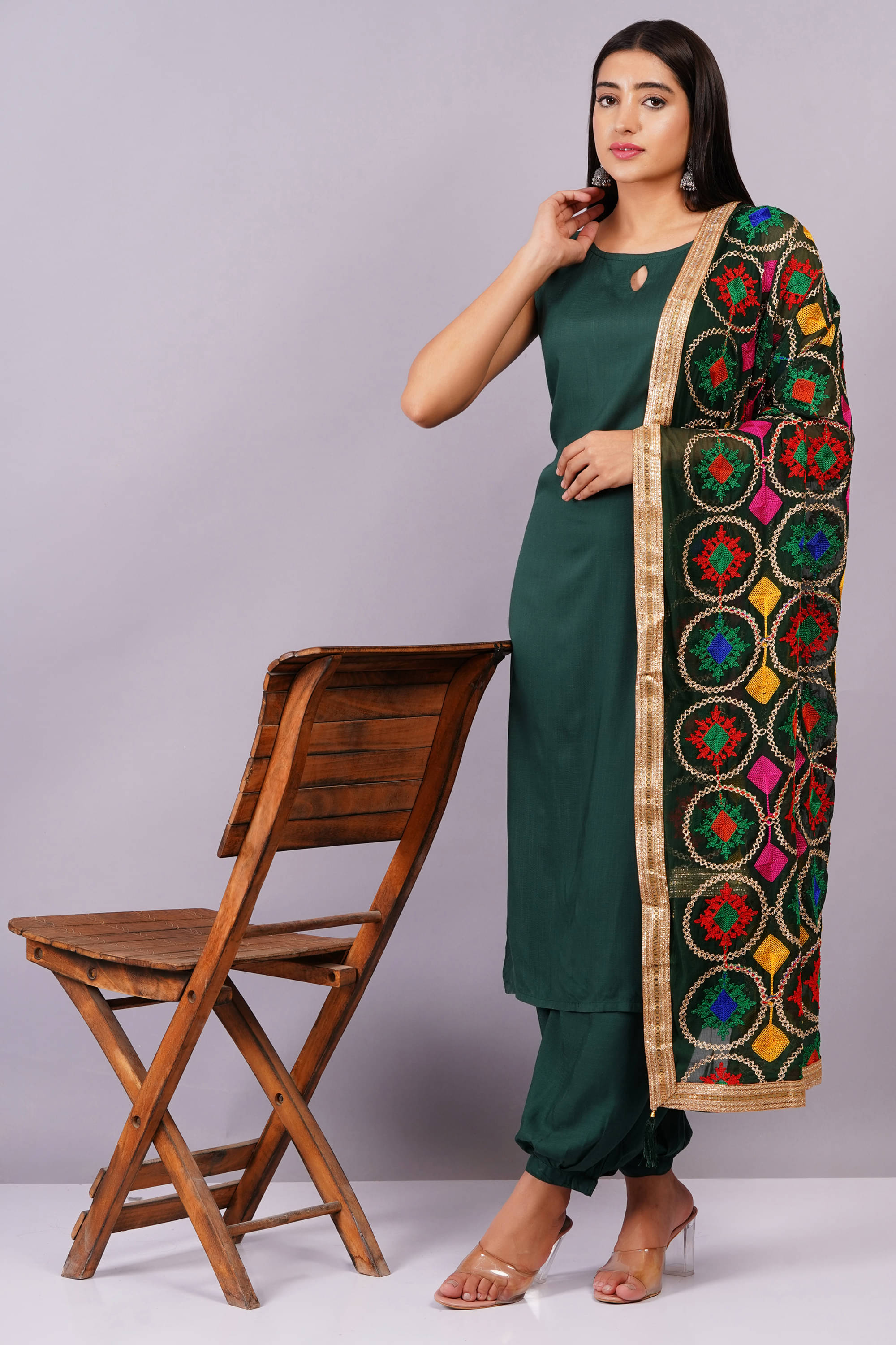 JC4U Rayon Solid Kurti With Salwar Women's Stitched Salwar Suit - Green ( Pack of 1 ) JC4U Rayon Solid Kurti With Salwar Women's Stitched Salwar Suit - Green ( Pack of 1 )