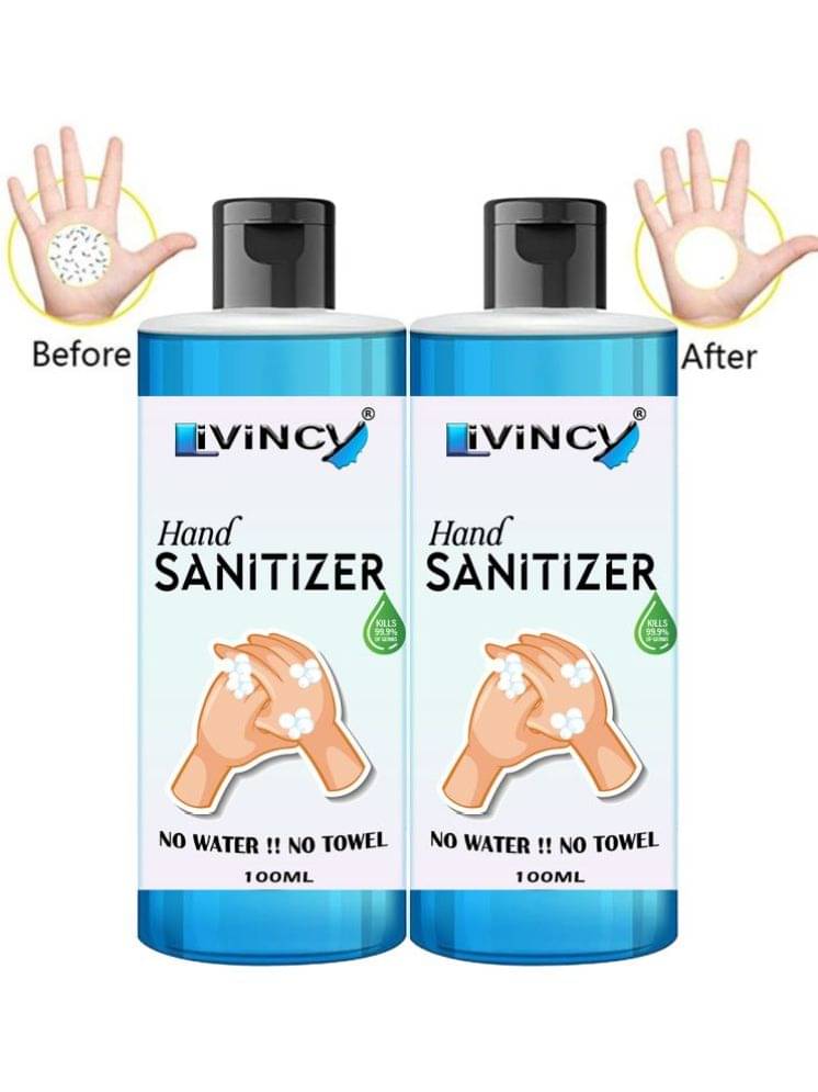 LIVINCY Antibacterial Hand Sanitizer 200 mL ( Pack of 2 ) LIVINCY Antibacterial Hand Sanitizer 200 mL ( Pack of 2 )