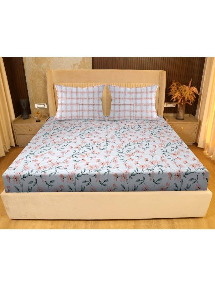     			Leben Tree Cotton Floral King Size Comforter ( 30 x 26 cm ) - Gray ( )