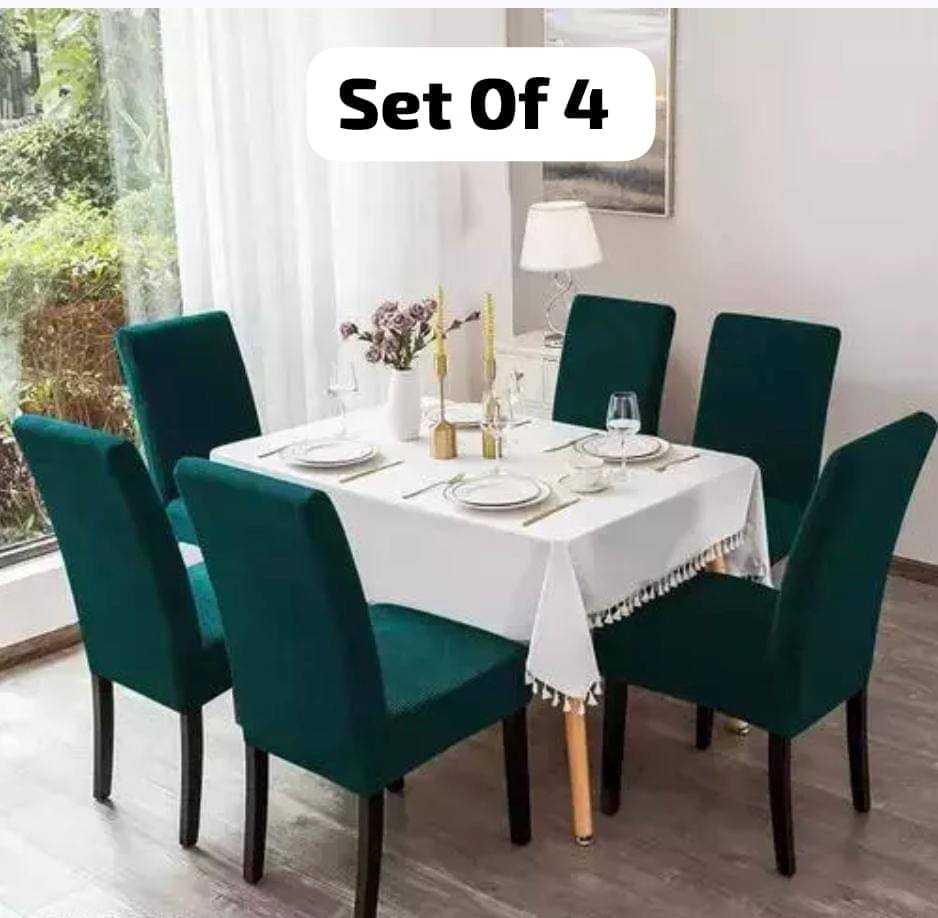 MAHALUXMI COLLECTION 1 Seater Polyester Chair Cover ( Pack of 4 ) MAHALUXMI COLLECTION 1 Seater Polyester Chair Cover ( Pack of 4 )