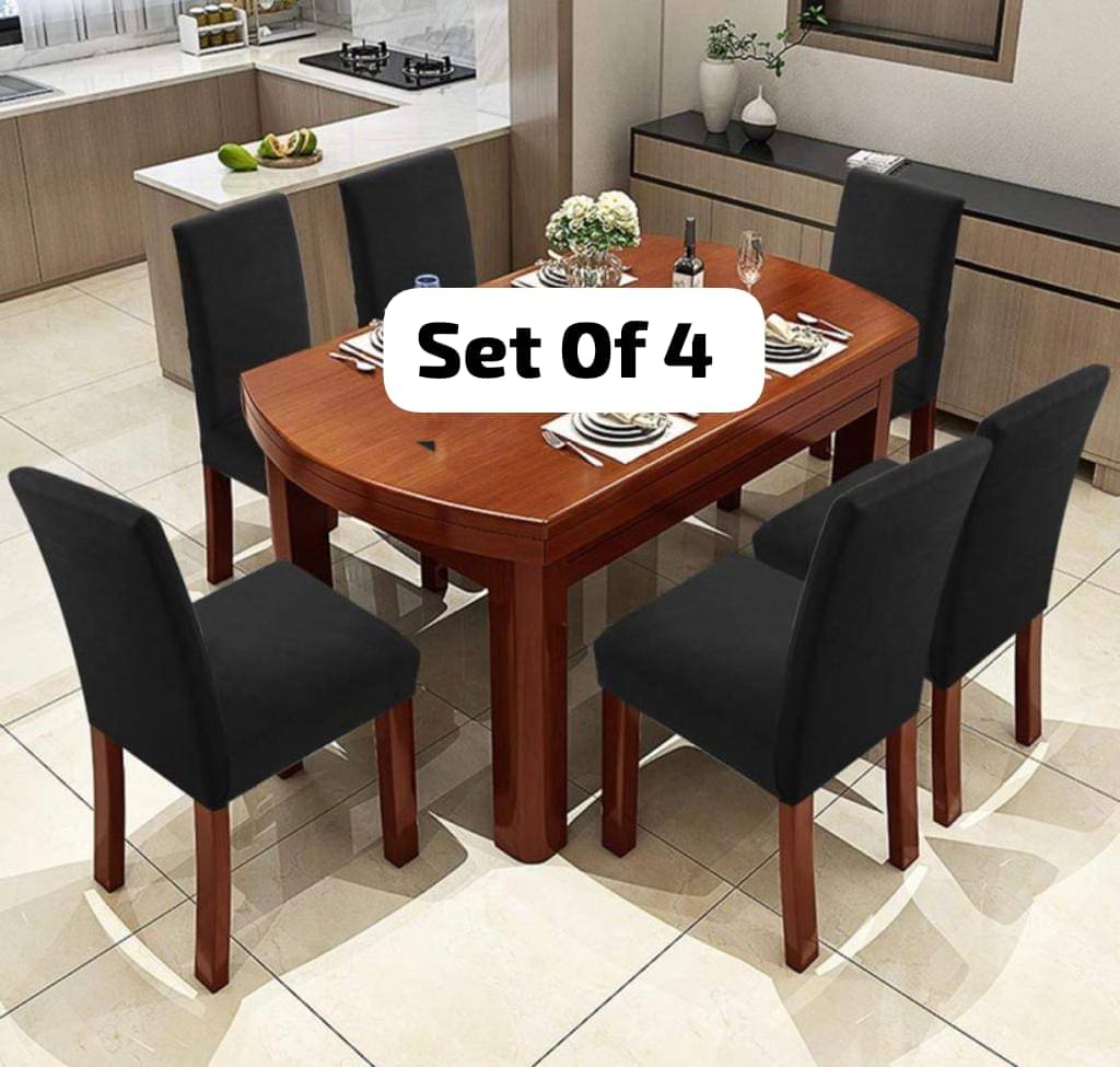     			MAHALUXMI COLLECTION 1 Seater Polyester Chair Cover ( Pack of 4 )