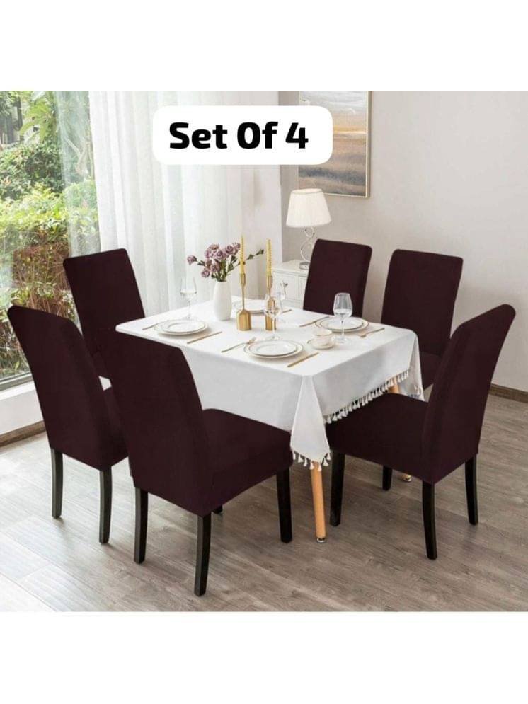 MAHALUXMI COLLECTION 1 Seater Polyester Chair Cover ( Pack of 4 ) MAHALUXMI COLLECTION 1 Seater Polyester Chair Cover ( Pack of 4 )