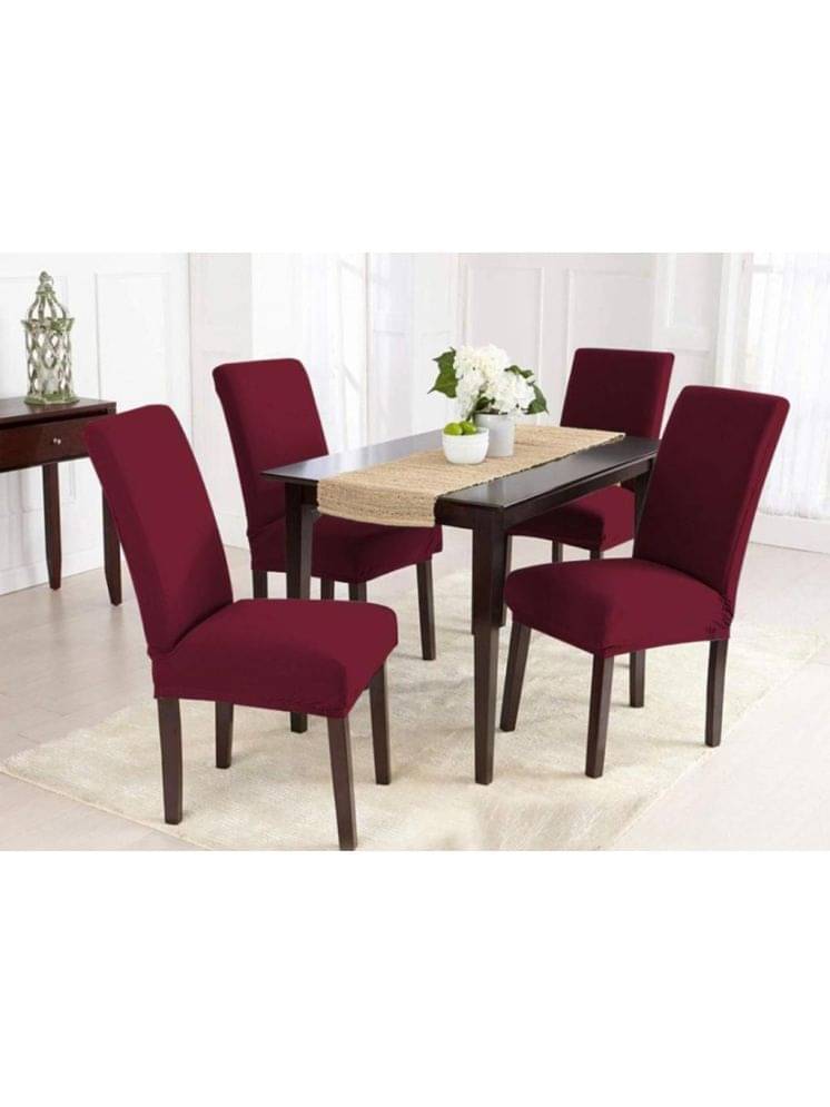 MAHALUXMI COLLECTION 1 Seater Polyester Chair Cover ( Pack of 4 ) MAHALUXMI COLLECTION 1 Seater Polyester Chair Cover ( Pack of 4 )
