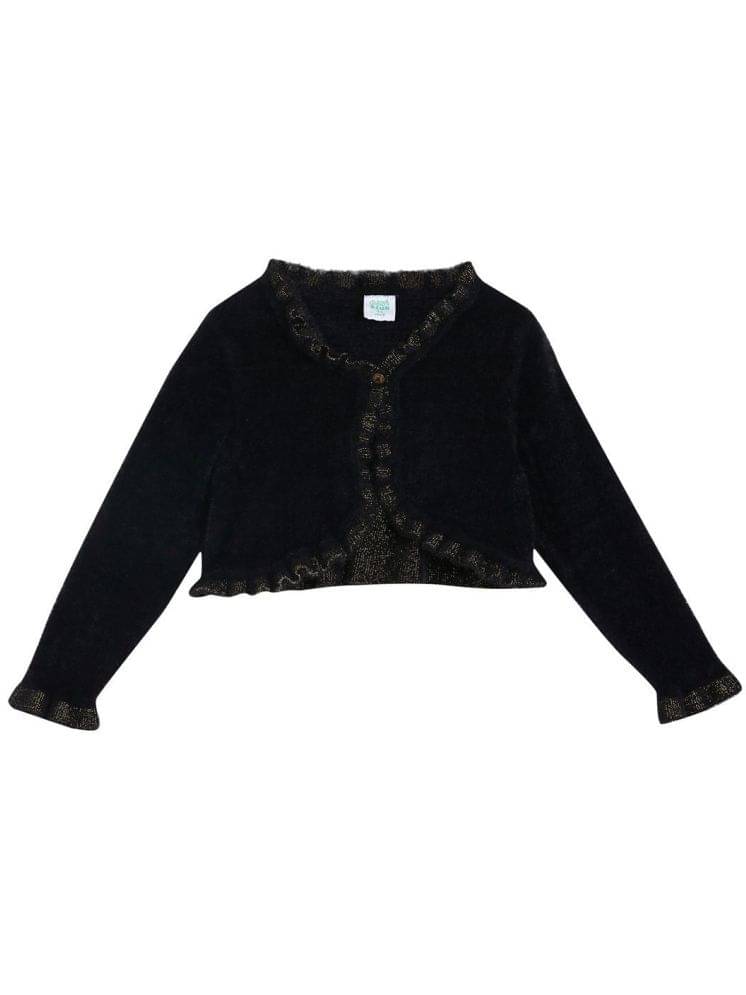     			MINI KLUB Girls Microfibre Light Weight Jacket For ( Pack of 1 , Black )