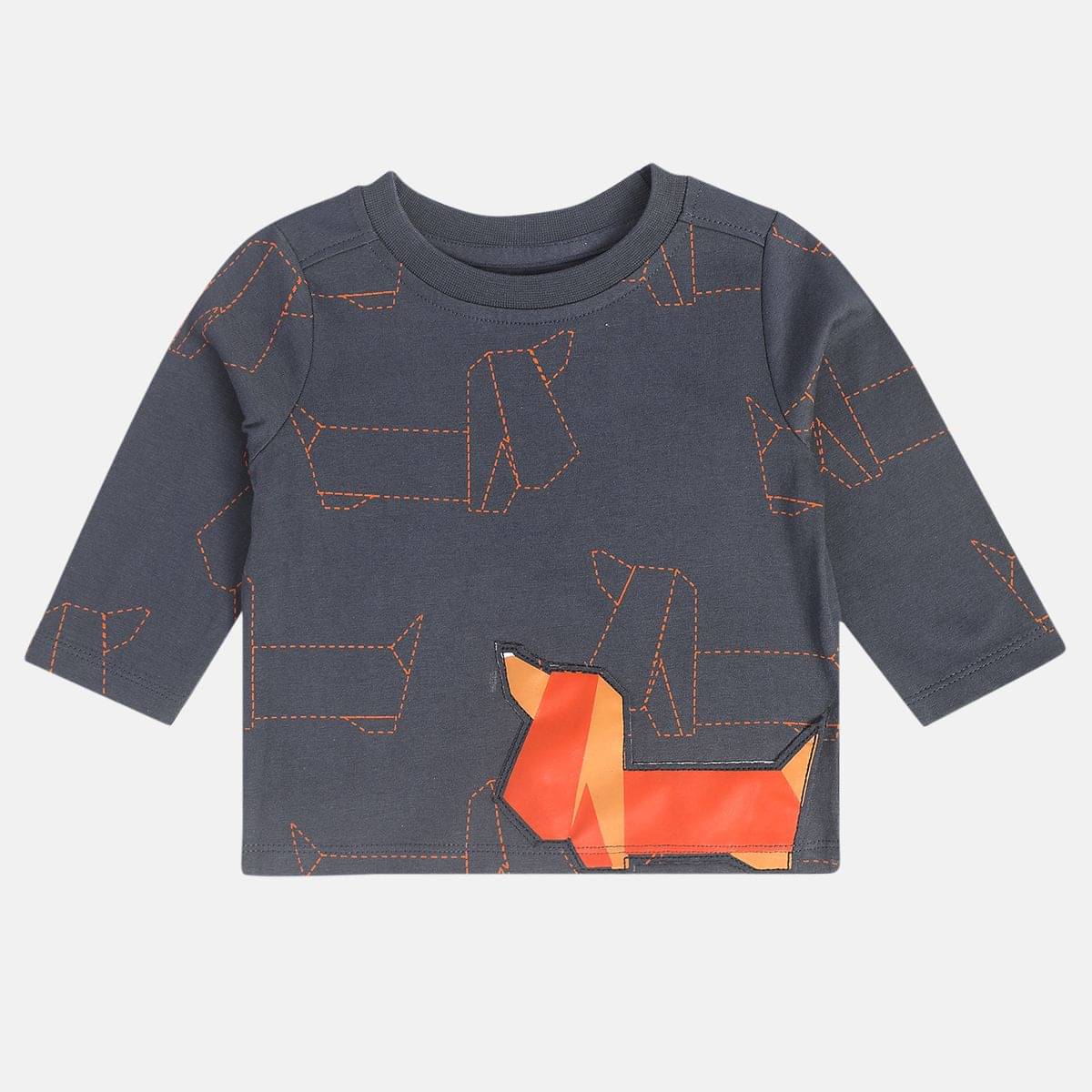    			MINI KLUB Gray Baby Boy T-Shirt ( Pack of 1 )