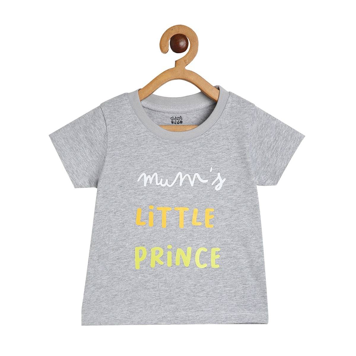     			MINI KLUB Pack of 1 Baby Boys Cotton T-Shirt ( Gray )