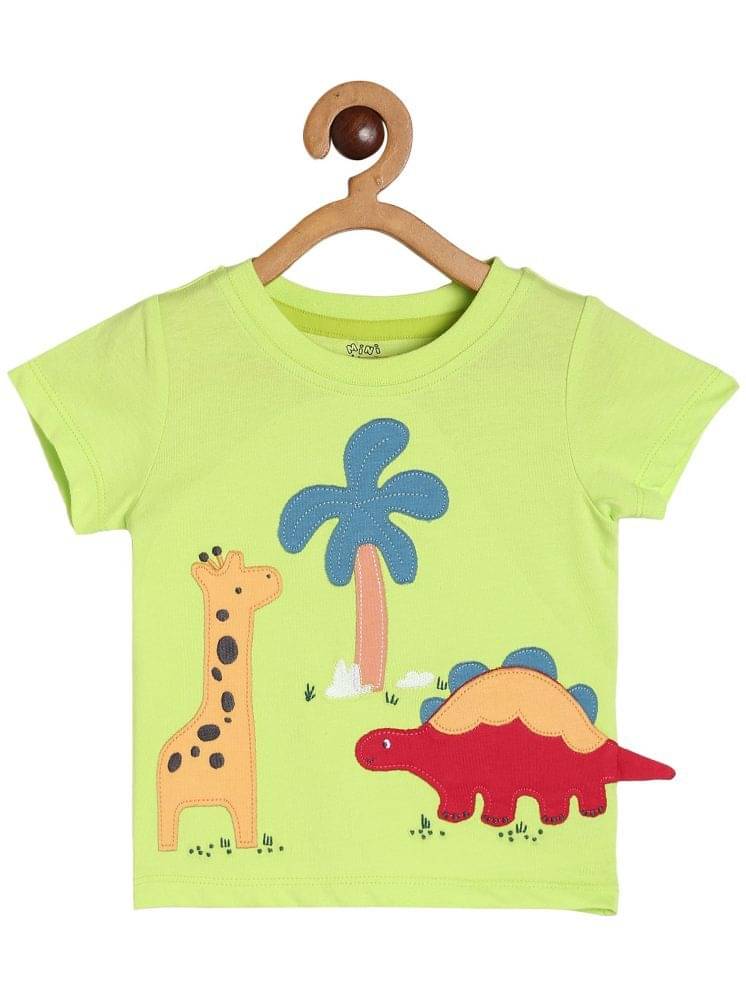     			MINI KLUB Pack of 1 Baby Boys Cotton T-Shirt ( Green )