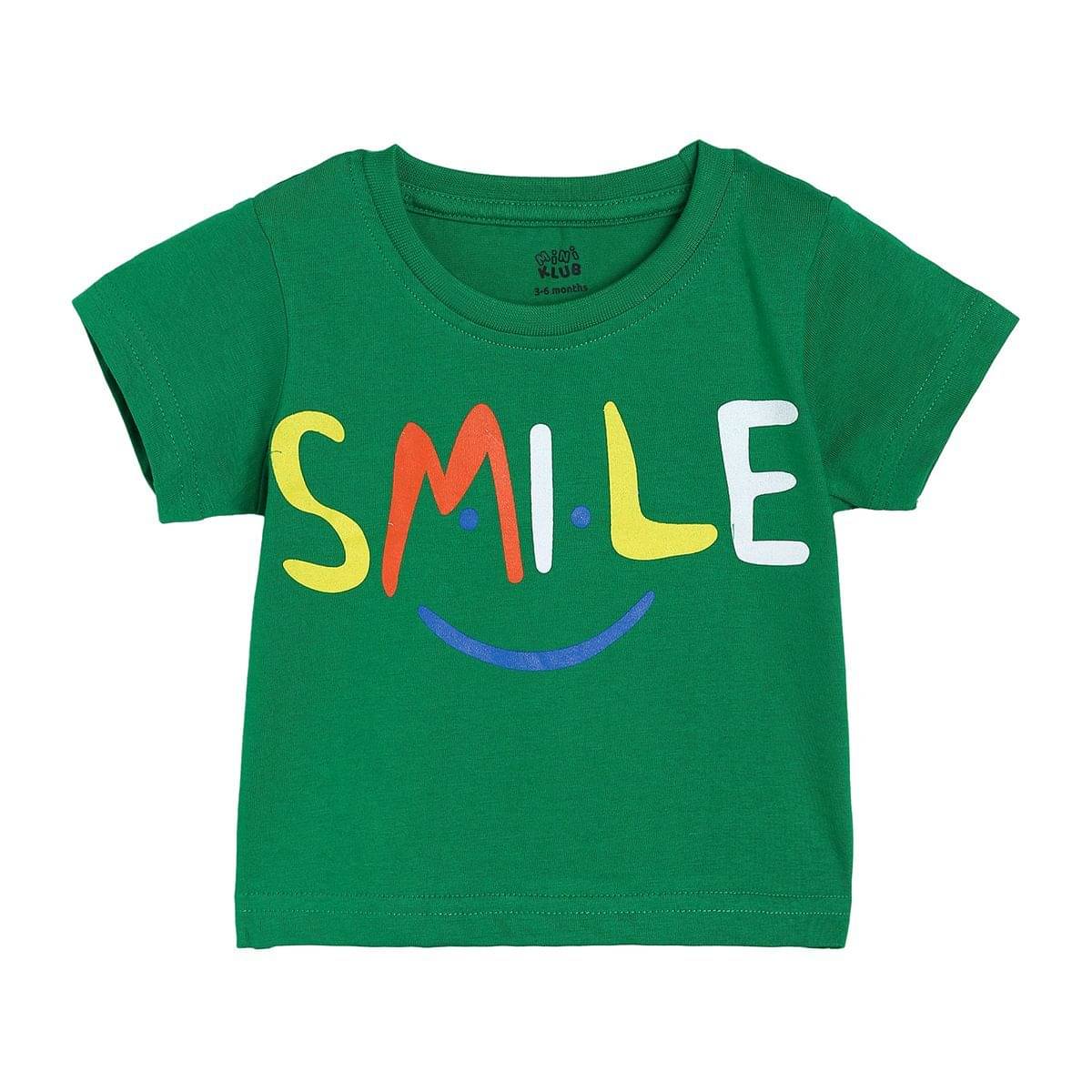     			MINI KLUB Pack of 1 Baby Boys Cotton T-Shirt ( Green )