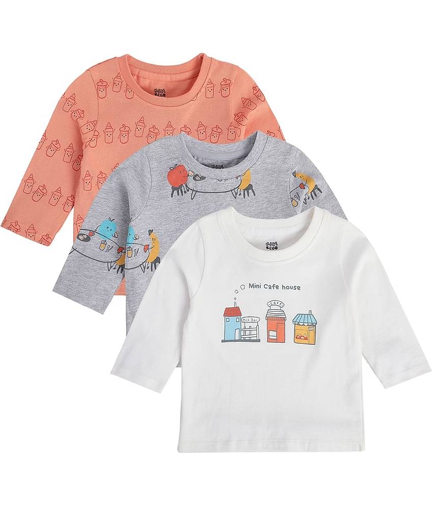 MINI KLUB Pack of 3 Baby Boys Cotton T-Shirt ( Multi )